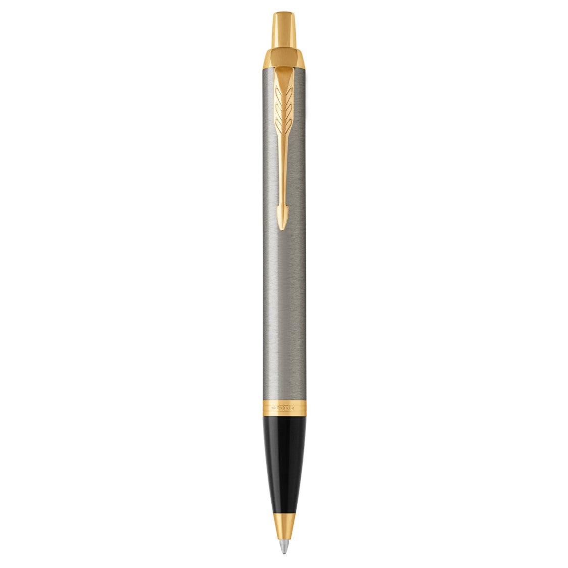 Parker Pen Im Brushed Metal With G/TRIM Ballpoint In Gift Box (Each)