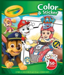 Crayola Book Colour & Sticker Paw Patrol (Each)