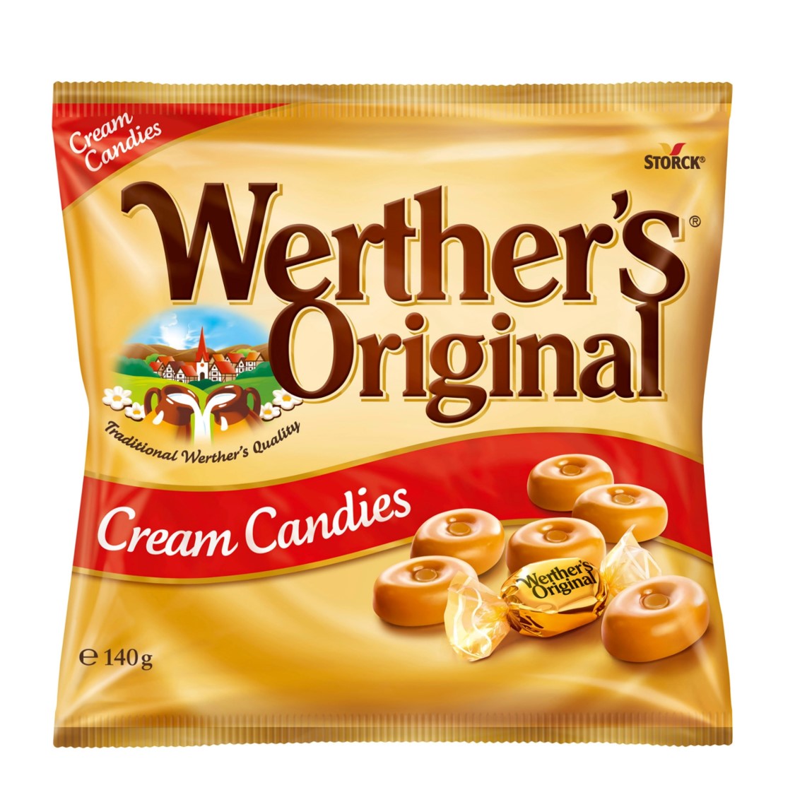 Conf Werthers Original 140gm Cream Candies (Each)