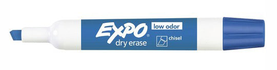 Marker Whiteboard Expo Low Odor Chisel Blue (Box 12)