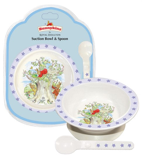 Baby Gift Bunnykins Suction Bowl & Spoon Shining Stars Blue (Each)