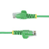 StarTech.com 1.5m Green Slim CAT6 Ethernet Cable, Snagless, 100W PoE, UTP, LSZH, 28AWG Pure Bare Copper Wire, Slim RJ45 Network Patch Cord w/Strain Reliefs, Fluke Tested