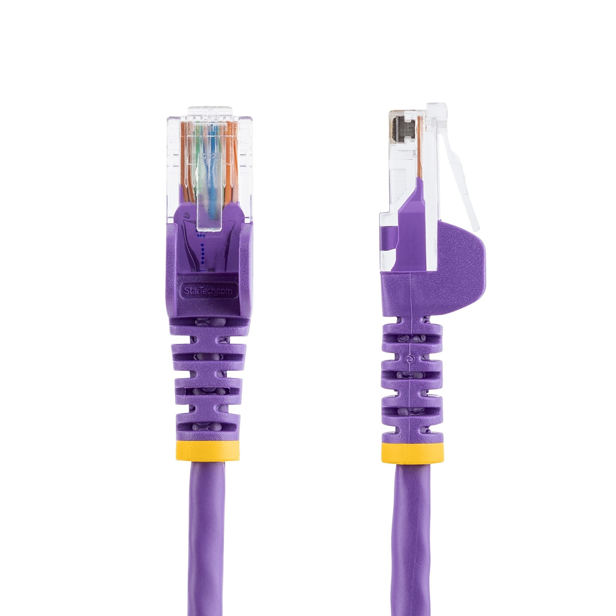 StarTech.com Cat5e Ethernet Patch Cable with Snagless RJ45 Connectors - 10 m, Purple