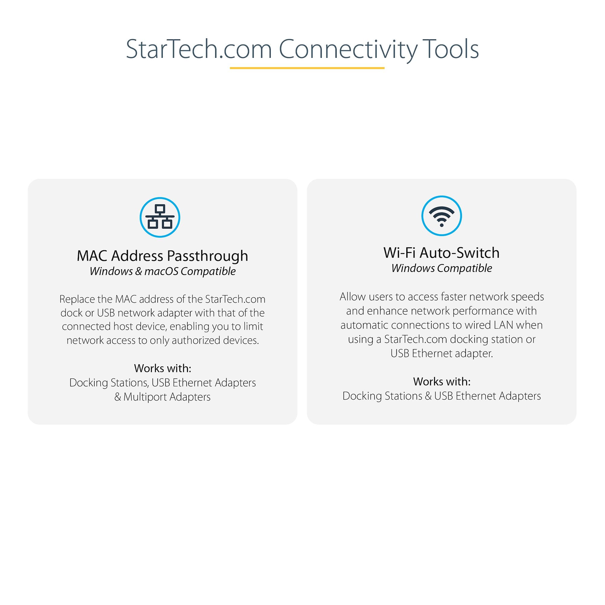 StarTech.com USB-C to Gigabit Network Adapter with Extra USB 3.0 Port