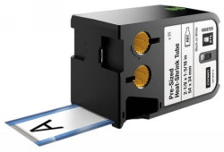 Dymo Label Tape 54mmx34mm Xtl Heat Shrink Tube Black On White PK25 (Each)