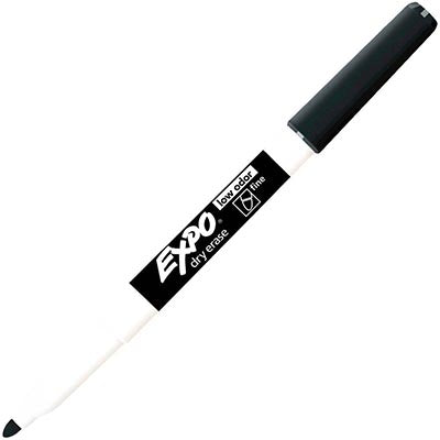 Marker Whiteboard Expo Dry Erase Fine Bullet Black Bx12 (Each)