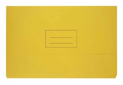 Bantex Document Wallet Foolscap Board 240GSM Yellow (Each)