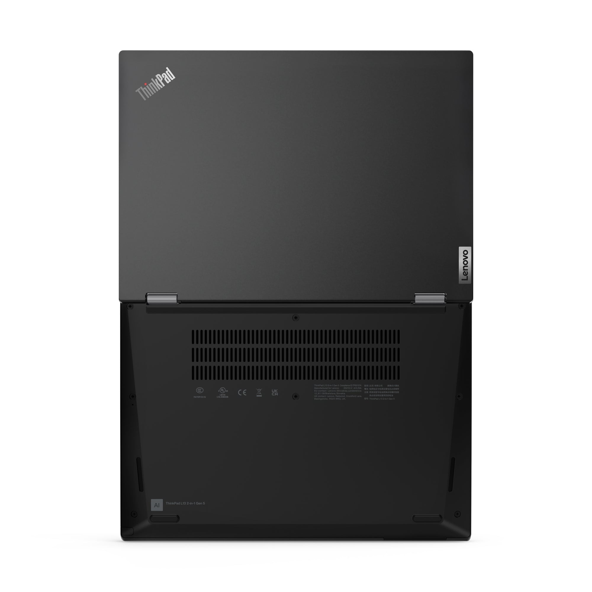 Lenovo ThinkPad L13 2-in-1 Gen 5 (Intel) Intel Core Ultra 5 125U Hybrid (2-in-1) 33.8 cm (13.3") Touchscreen WUXGA 32 GB LPDDR5-SDRAM 512 GB SSD Wi-Fi 6E (802.11ax) Windows 11 Pro English Black