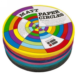 Quill Brenex Paper Circles 180mm Single Sided Matt PK500 (Each)