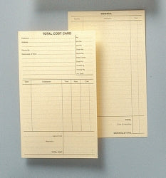 Zions System Cards Tcc Total Cost Card PK100 (Each)