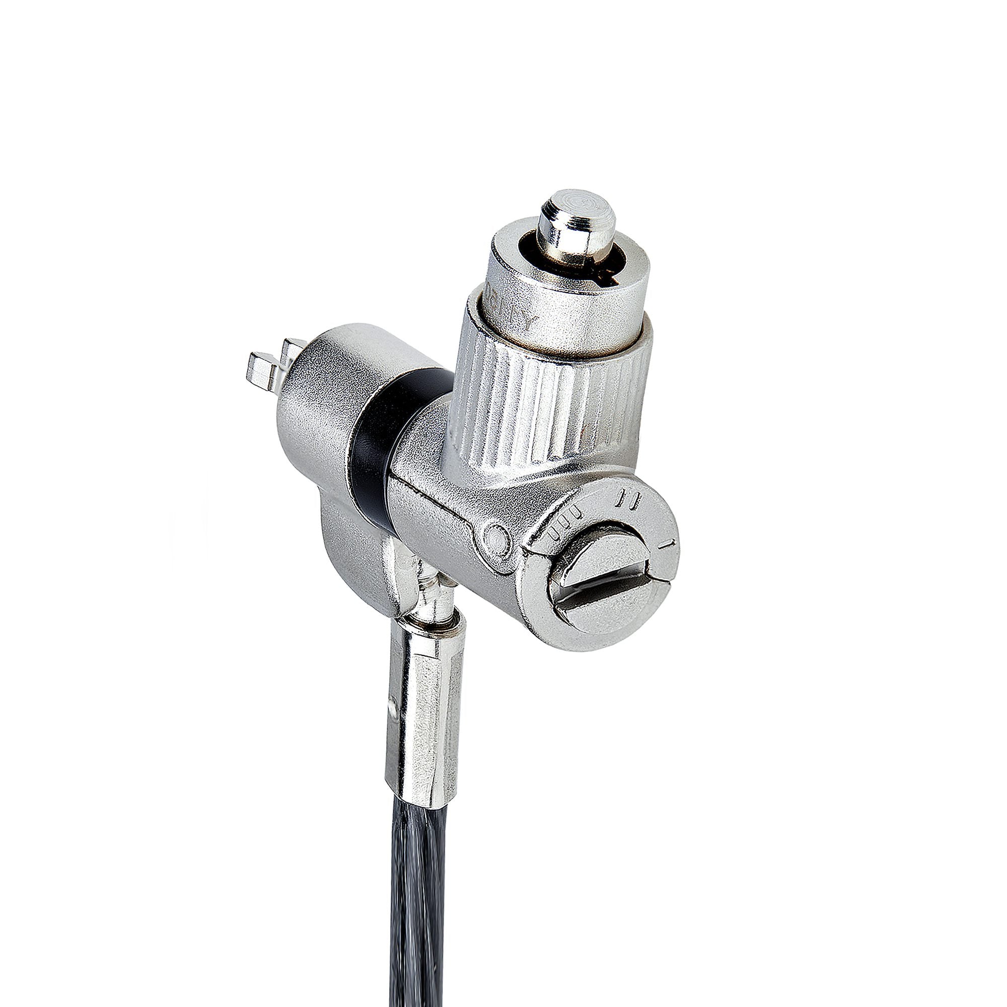 StarTech.com 3-in-1 Universal Laptop Lock 6.6ft (2m), Master Keyed Locking Cable, Computer Security, Compatible w/Noble Wedge®/Nano/K-Slot; Anti-Theft Cut-Resistant Cable