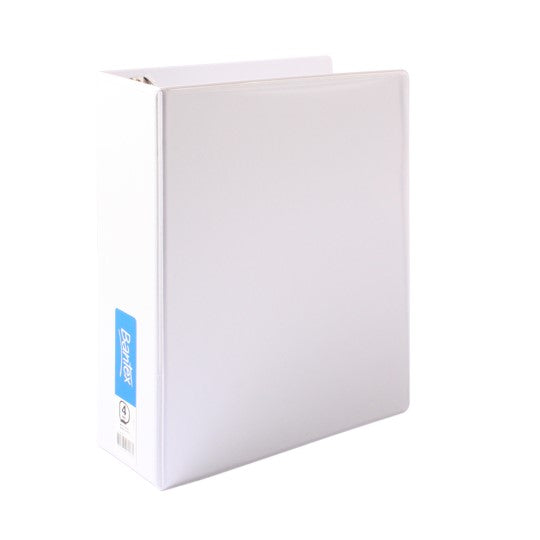 Bantex Binder Insert A4 4 D-RING 65mm White (Each)