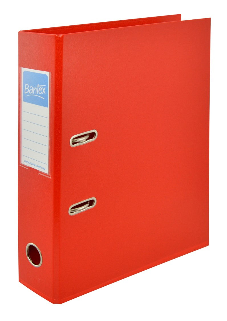Bantex Lever Arch File A4 PP 70mm Red (Each)