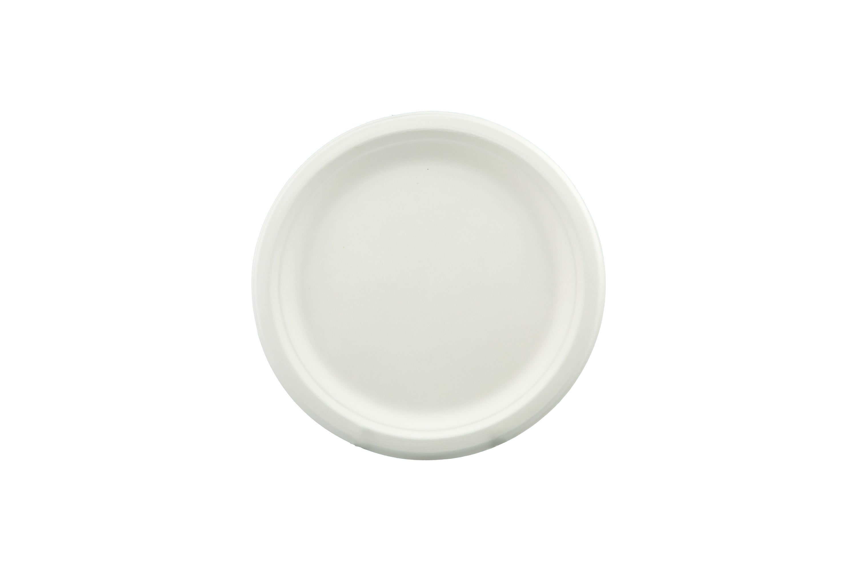 Plate Round Sugarcane Eco Paper 180mm PK25 (Each)