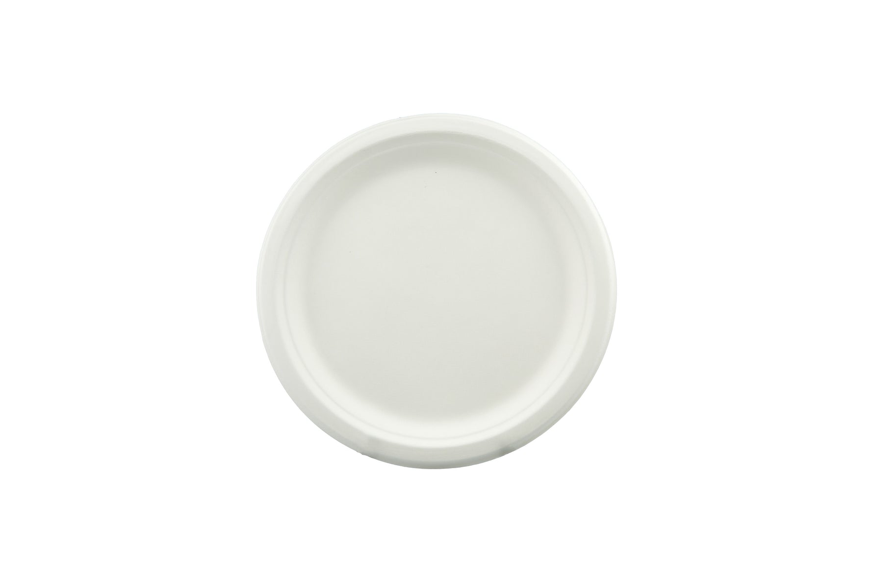Plate Round Sugarcane Eco Paper 180mm PK25 (Each)