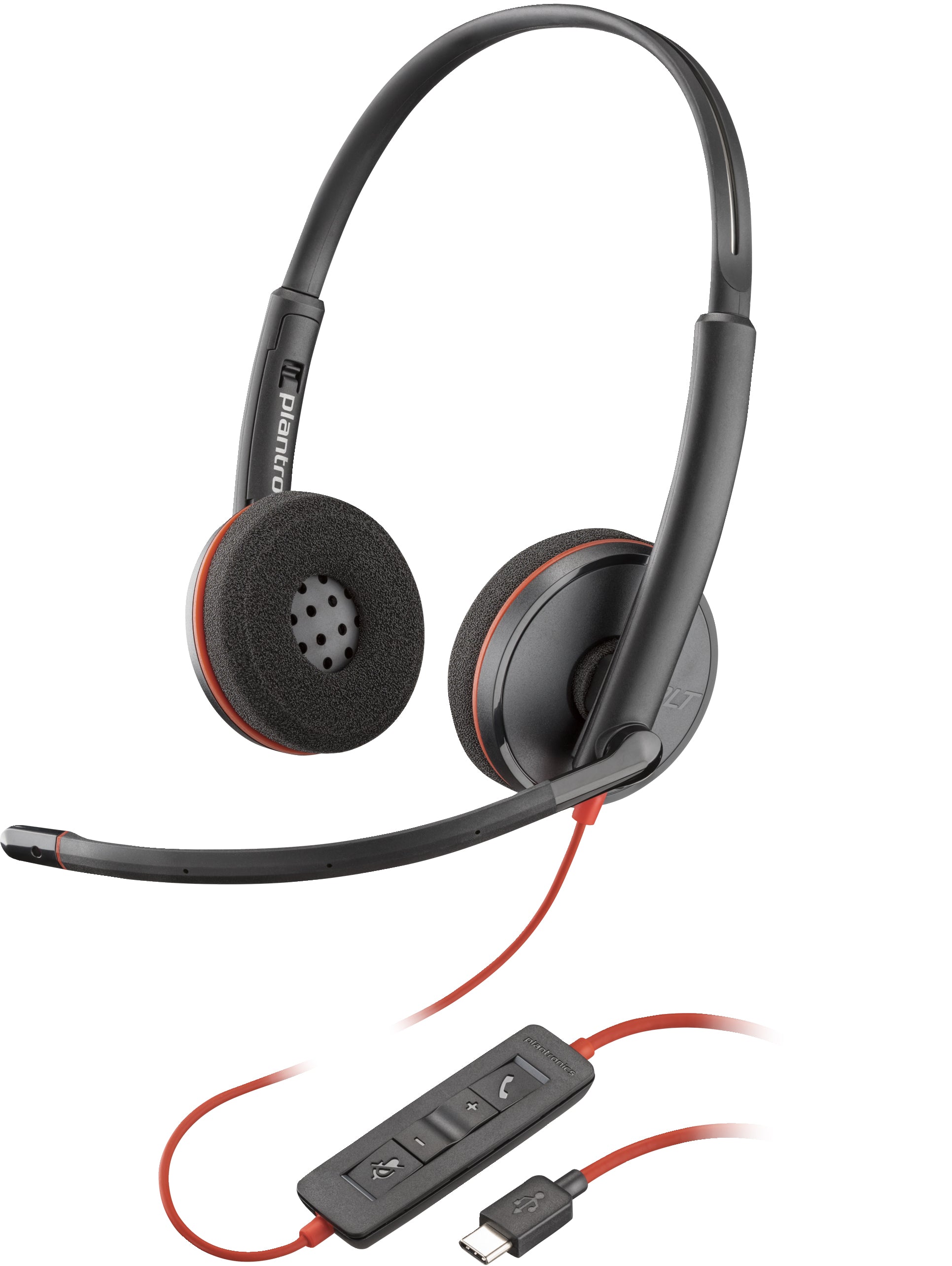 Poly Blackwire C3220 Stereo USB-C Black Headset (Bulk)