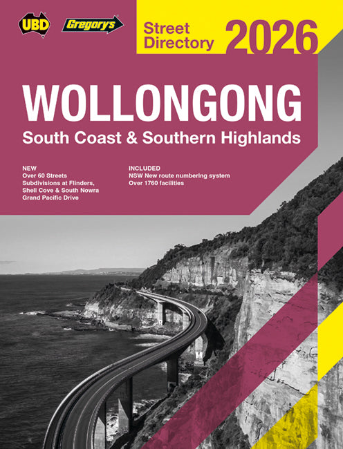 Highland Street Directory UBD/GRE 2026 Wollongong South Coast Southern Highlands (Each)