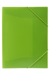Marbig Document Wallet A4 Soft Touch Brights Lime (Each)