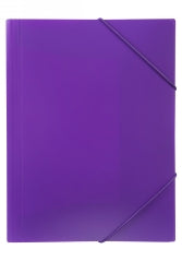 Marbig Document Wallet A4 Soft Touch Brights Purple (Each)