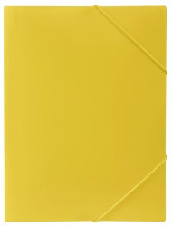 Marbig Document Wallet A4 Soft Touch Brights Yellow (Each)
