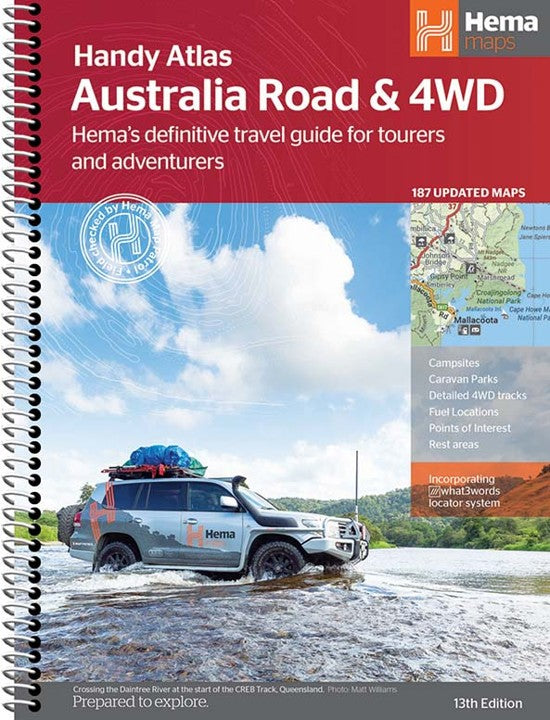 Hema Touring Atlas Australian Road & 4WD Handy 13TH (Each)