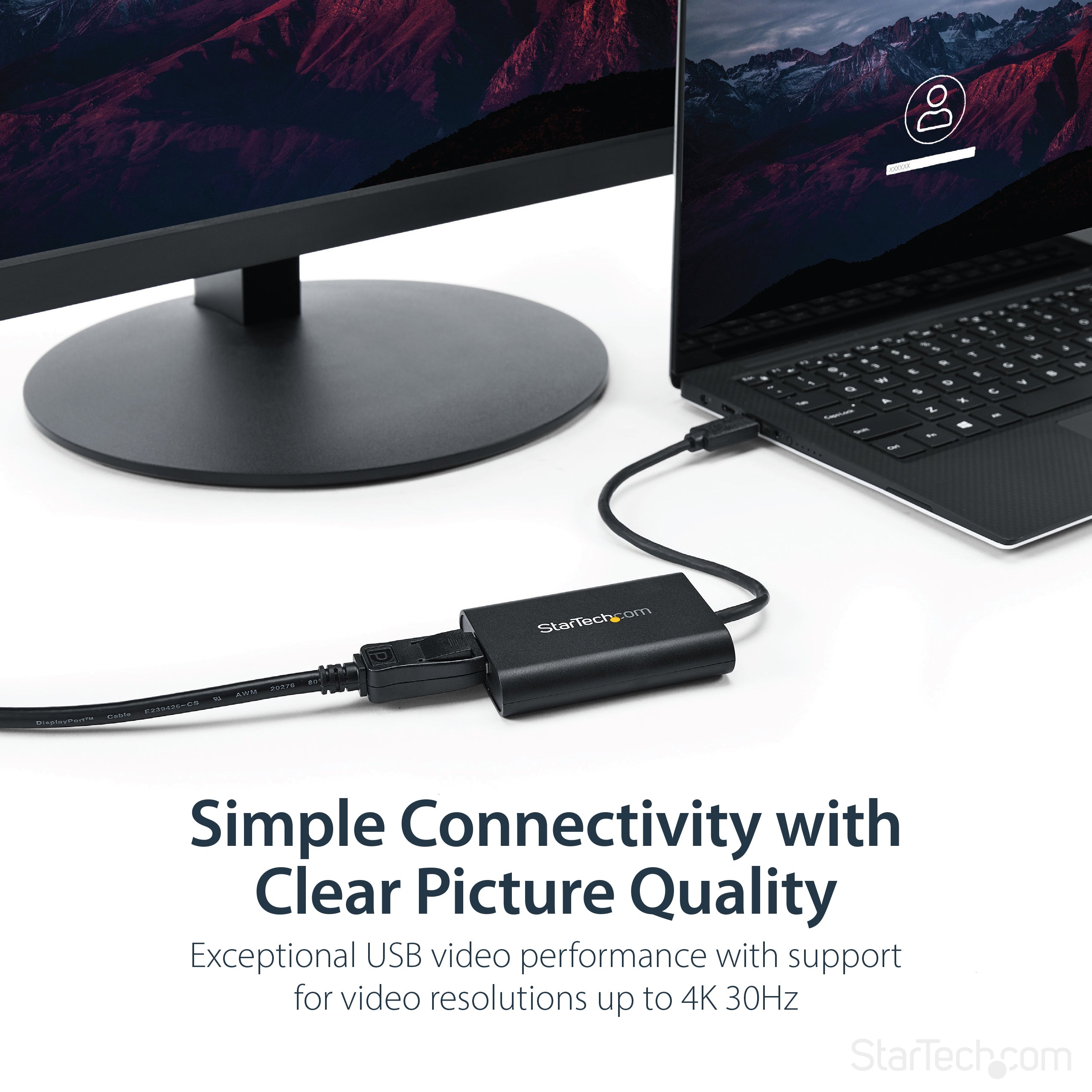 StarTech.com USB 3.0 to DisplayPort Adapter, USB DP Monitor Converter for Windows, 4K (no support for macOS/ChromeOS/Linux) - TAA