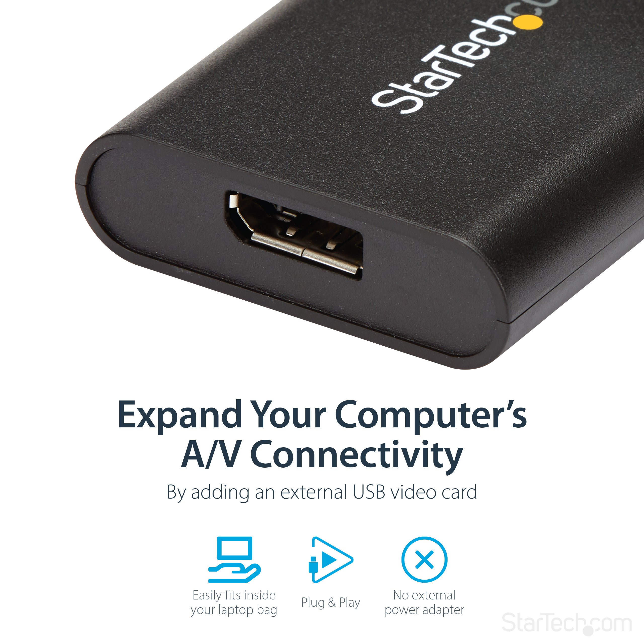StarTech.com USB 3.0 to DisplayPort Adapter, USB DP Monitor Converter for Windows, 4K (no support for macOS/ChromeOS/Linux) - TAA