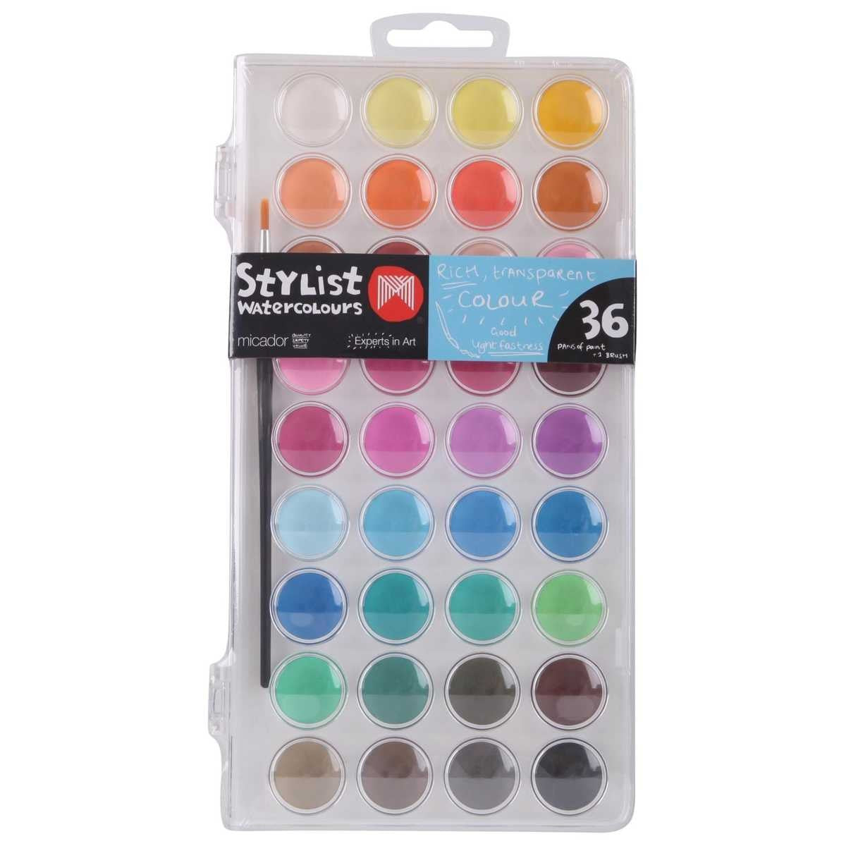 Micador Paint Watercolour Disk Assortedd PK36 (Each)