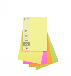 Quill Paper A5 80GSM Fluoro Assorted PK250 (Each)