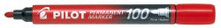 Pilot Marker 1.0mm Permanent SCA-100 Bullet Tip Fine Red (Box 12)