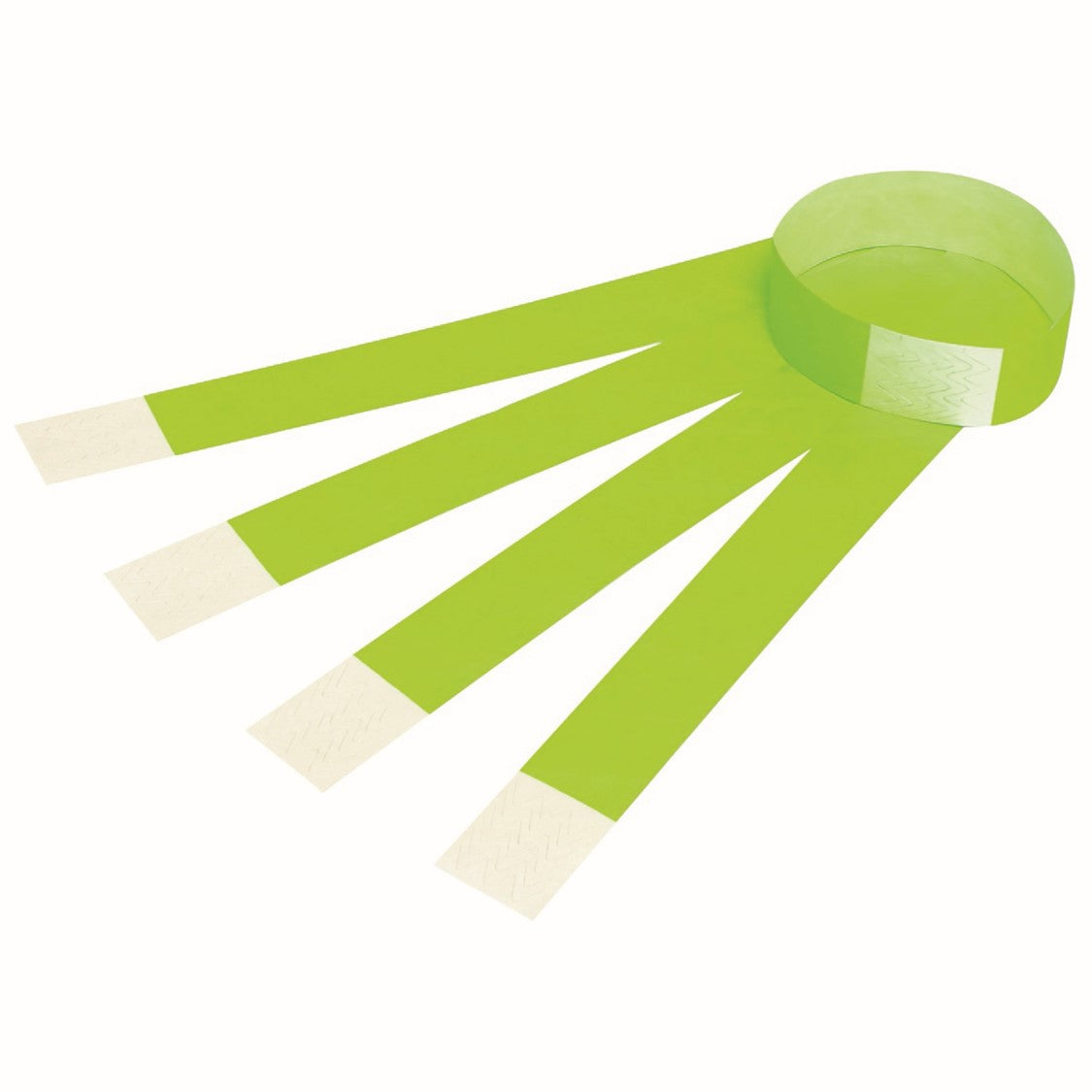 Rexel Id Serial Number Wrist Bands Fluoro Green PK100 (Each)