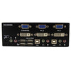 StarTech.com 2 Port DVI VGA Dual Monitor KVM Switch USB with Audio & USB 2.0 Hub