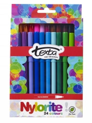 Texta Marker Nylorite Assorted Bx24 (Each)