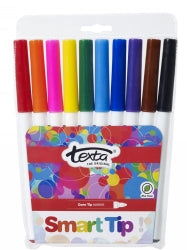 Texta Marker Smart Tip Assorted WLT10 (Each)