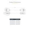 StarTech.com 6ft DisplayPort 2.1 Cable, VESA Certified DP40 DisplayPort Cable w/UHBR10/HDR/HDCP 2.2, 8K 60Hz/4K 144Hz w/DSC 1.2a, 40Gbps, DP 2.1 Cable, UHD Monitor Cord, M/M