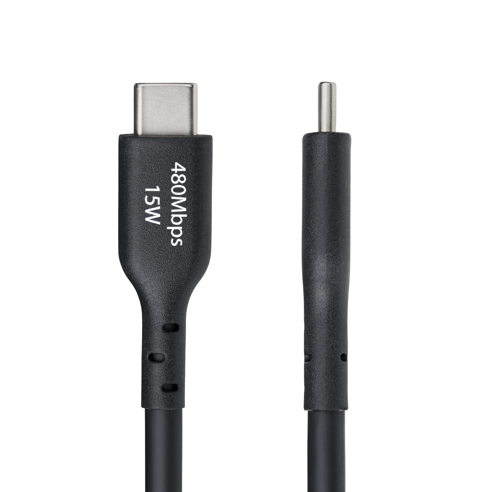 StarTech.com 4m (13ft) USB-A to USB-C Charging Cable, Charge & Sync, 3A, USB 2.0, TPE Jacket - Black USB Charging Cord