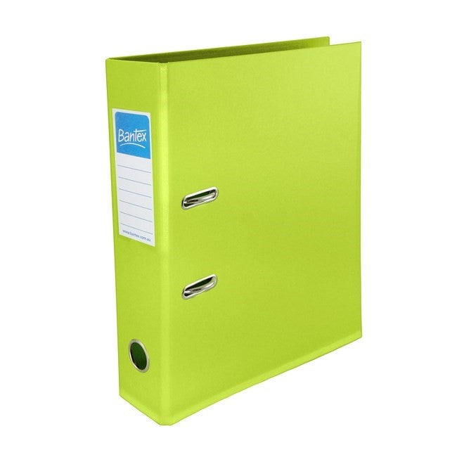 Bantex Lever Arch File A4 70mm Fruit Lime (Each)