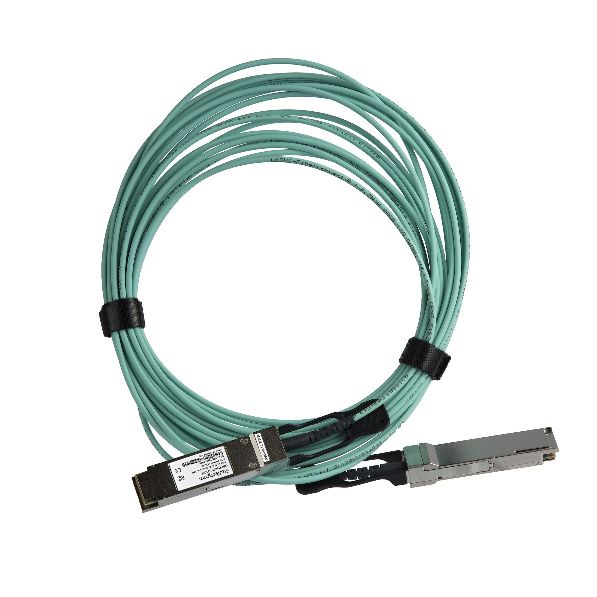 StarTech.com MSA Uncoded 10m/32.8ft 40G QSFP+ to QSFP+ AOC Cable - 40 GbE QSFP+ Active Optical Fiber - 40 Gbps QSFP Plus/Transceiver Module Cable