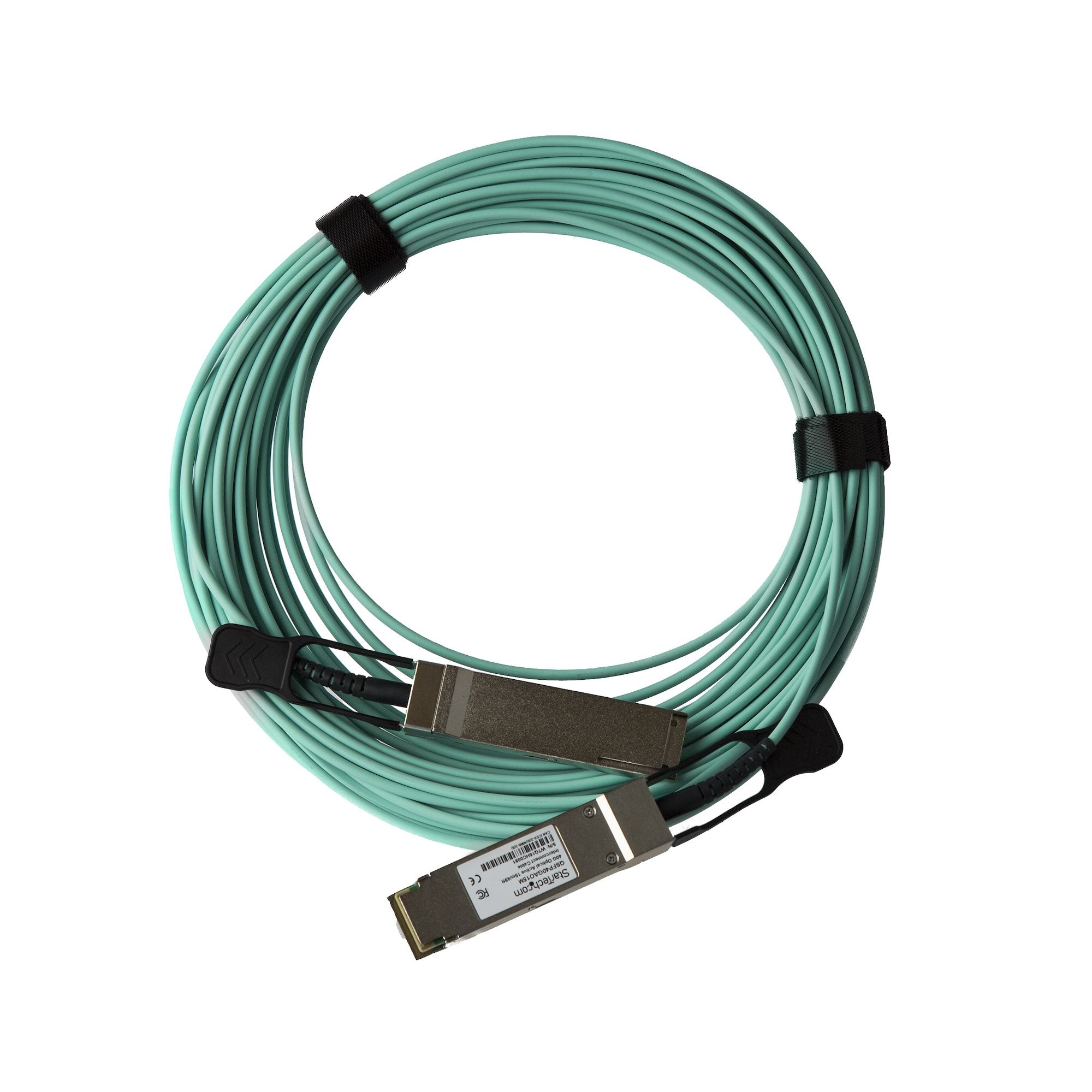 StarTech.com MSA Uncoded 15m/49.2ft 40G QSFP+ to QSFP+ AOC Cable - 40 GbE QSFP+ Active Optical Fiber - 40 Gbps QSFP Plus/Transceiver Module Cable
