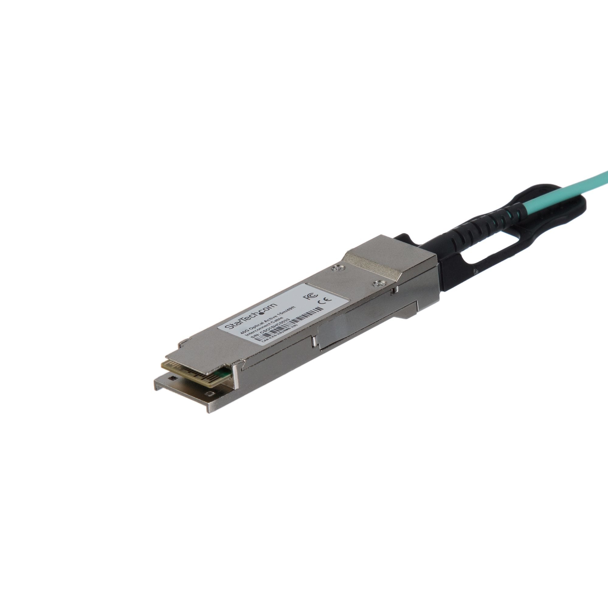 StarTech.com Cisco QSFP-H40G-AOC15M Compatible 5m/16.4ft 40G QSFP+ to QSFP+ AOC Cable - 40GbE QSFP+ Active Optical Fiber - 40Gbps QSFP Plus/Transceiver Module Cable - Firepower ASR1000