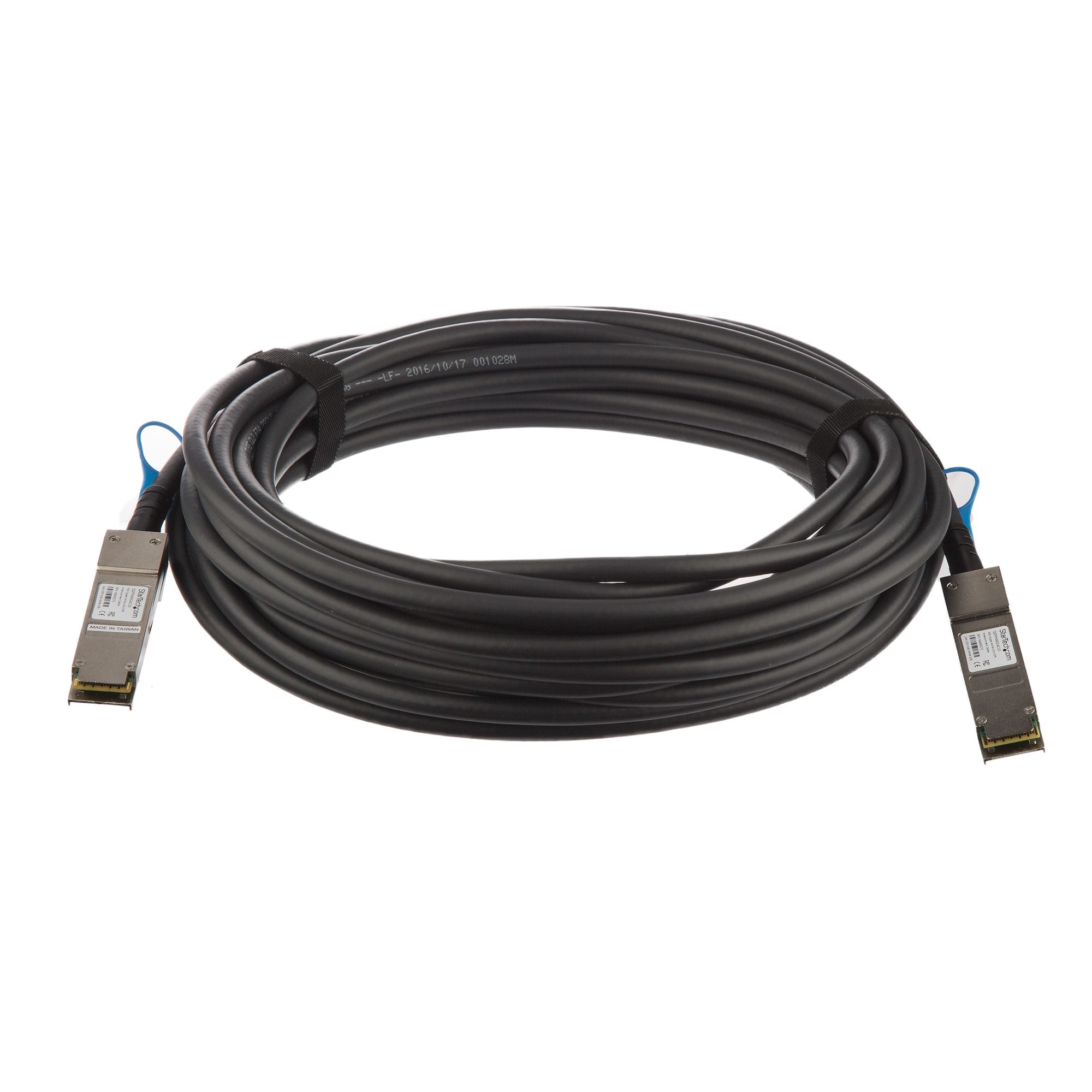 StarTech.com Cisco QSFP-H40G-ACU10M Compatible 10m 40G QSFP+ to QSFP+ Direct Attach Cable Twinax - 40GbE QSFP+ Copper DAC 40 Gbps Low Power Active Transceiver Module DAC Firepower ASR1000 ASR9000