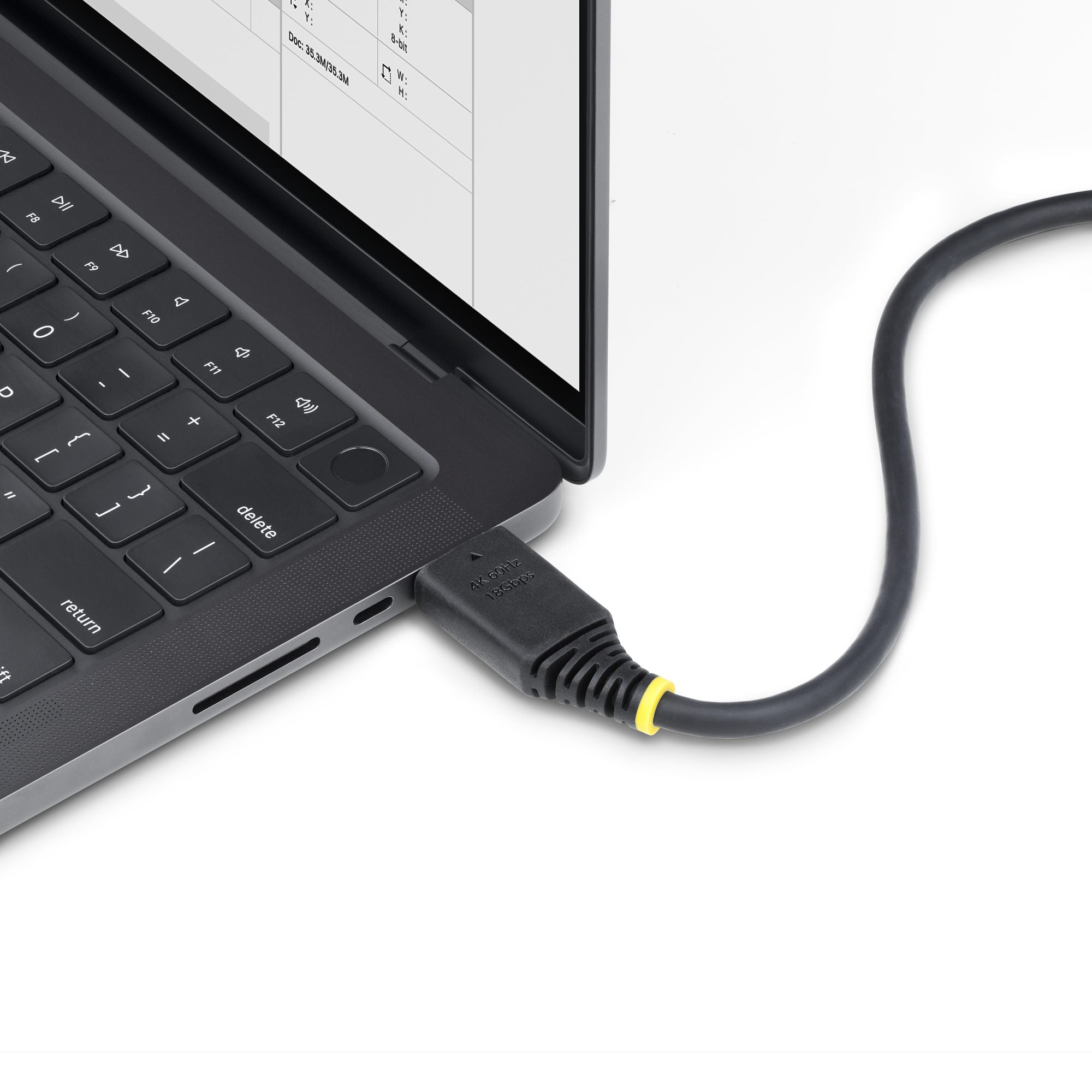 StarTech.com 3ft (0.9m) High Speed HDMI Cable with Gripping Connectors, 4K 60Hz/1440p 144Hz, HDR10/HDCP 2.2/ARC, 18Gbps, UHD HDMI 2.0 Cord for TV/Monitor/Display, TPE Jacket