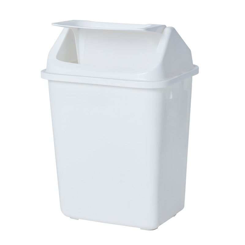 Bin Compass 38L Rectangular White Push (Each)