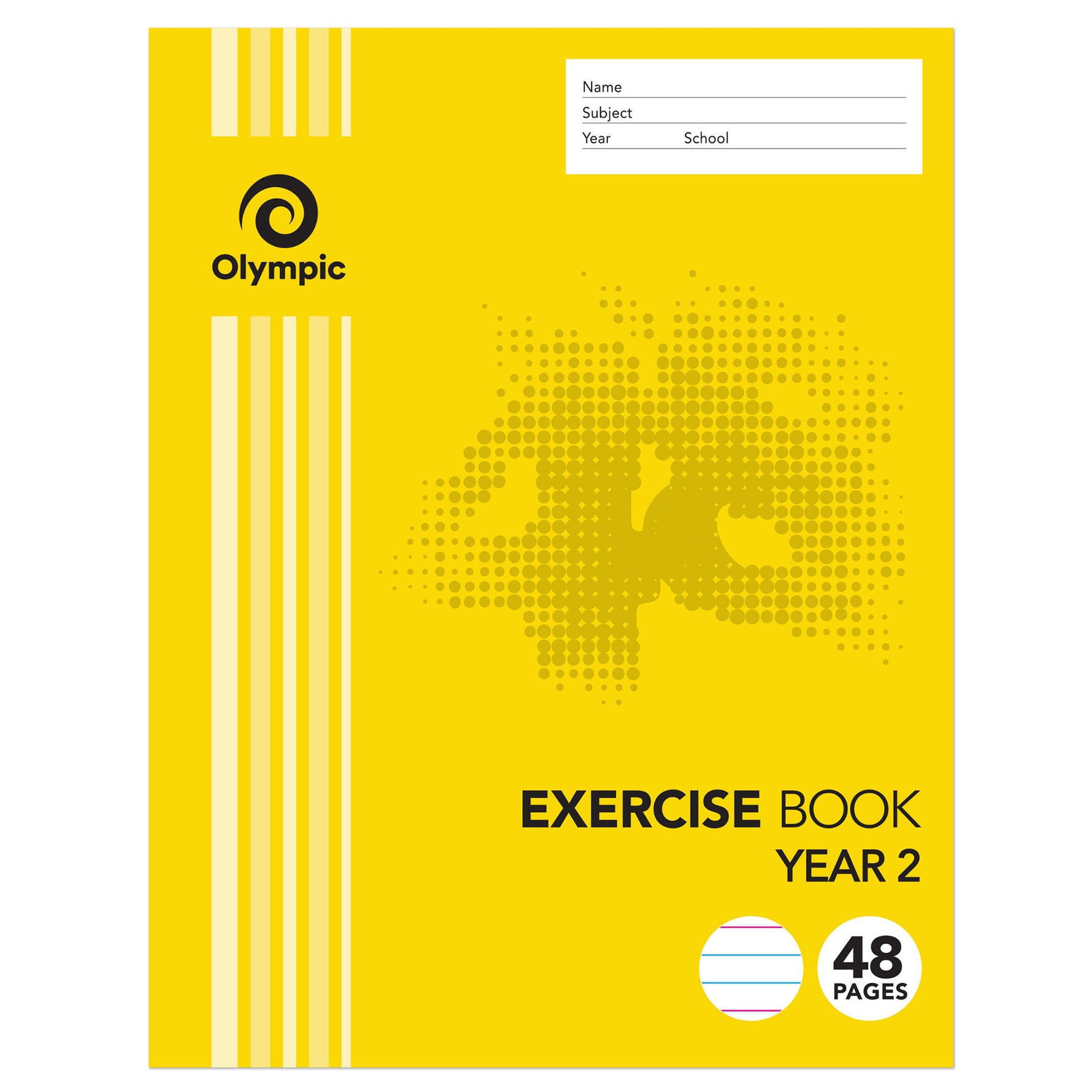 Olympic Exercise Book 225x175mm Year 2 48-page (Pack 20)