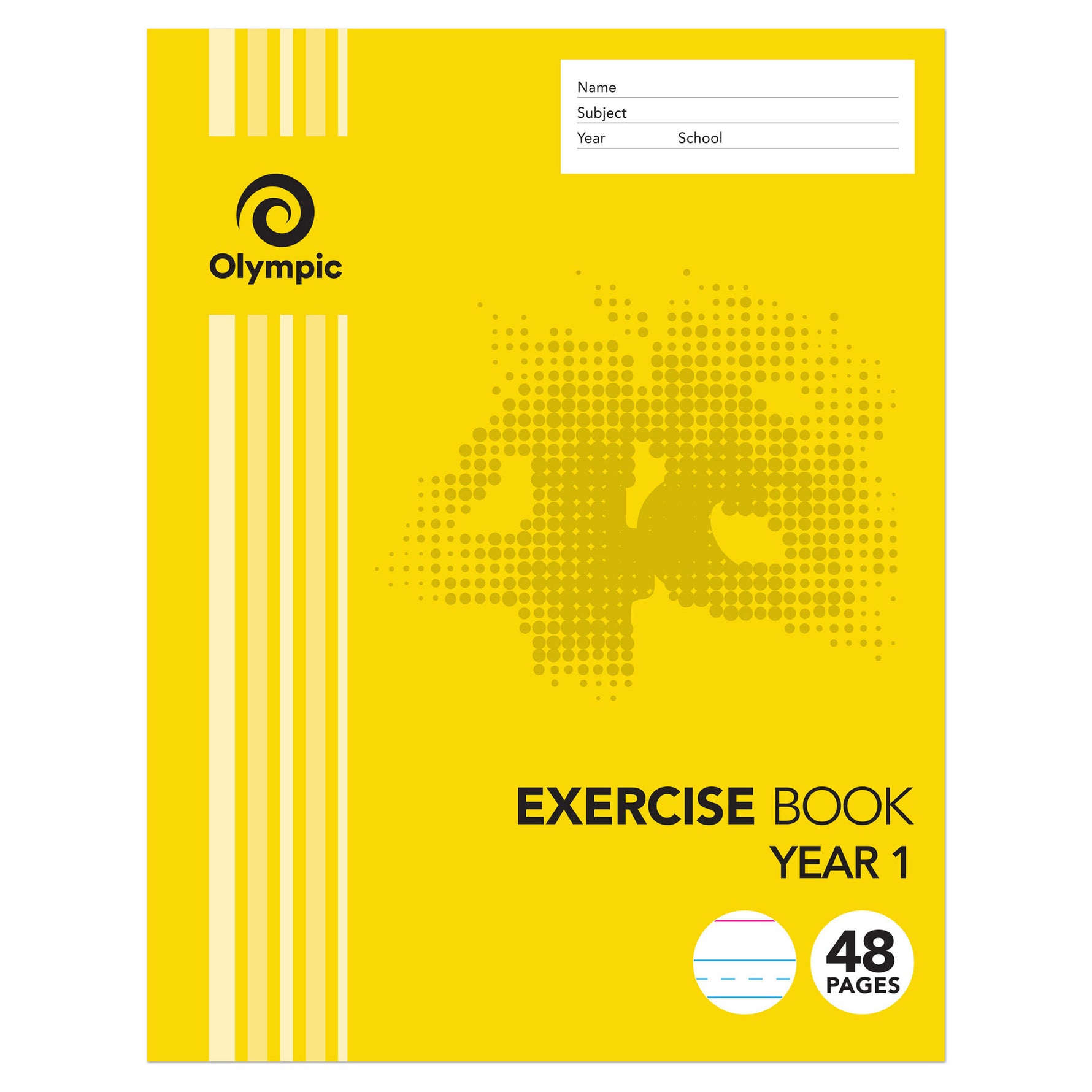Olympic Exercise Book 225x175mm Year 1 48-page (Pack 20)