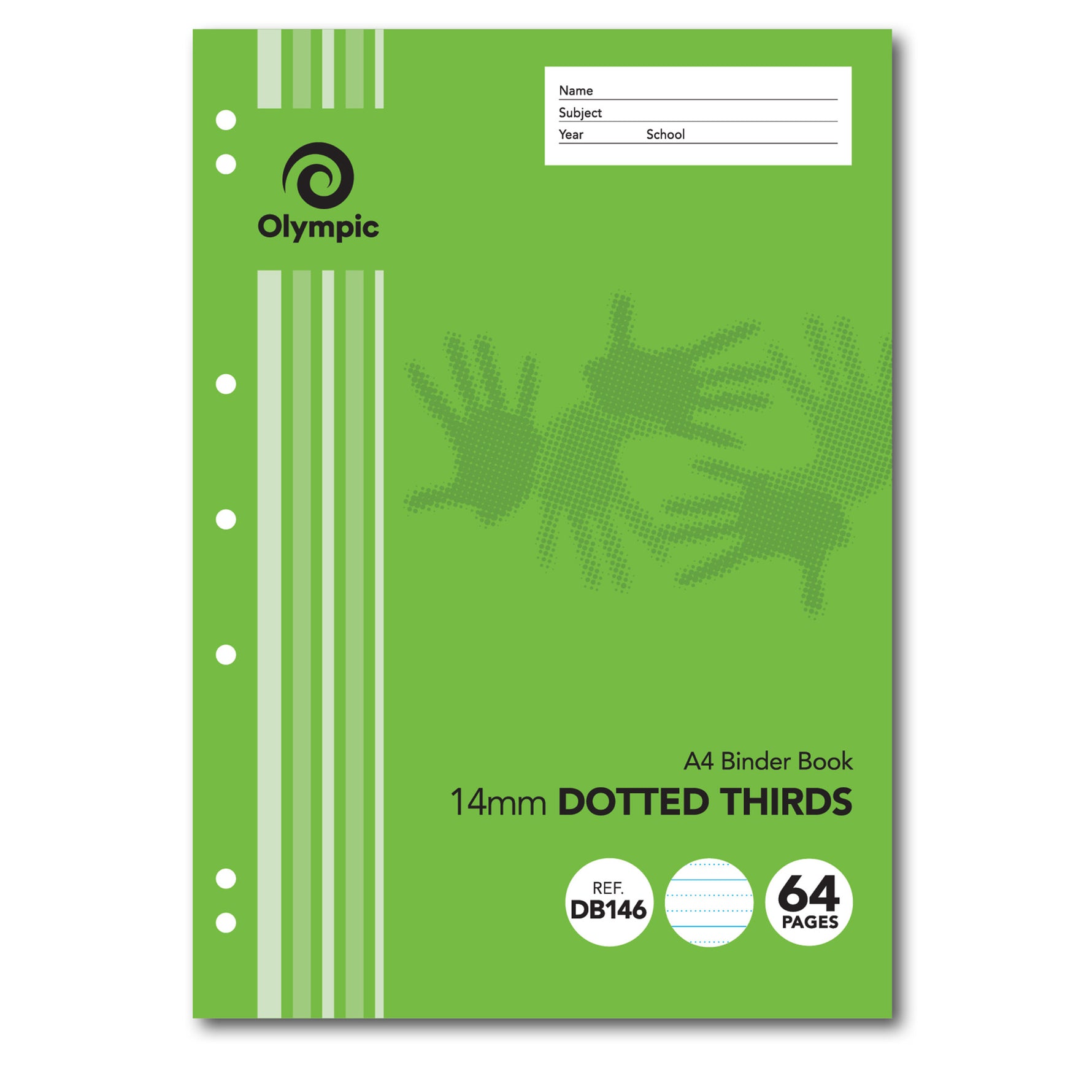Olympic Binder Book A4 14mm Dotted Thirds 64-page (Pack 20)
