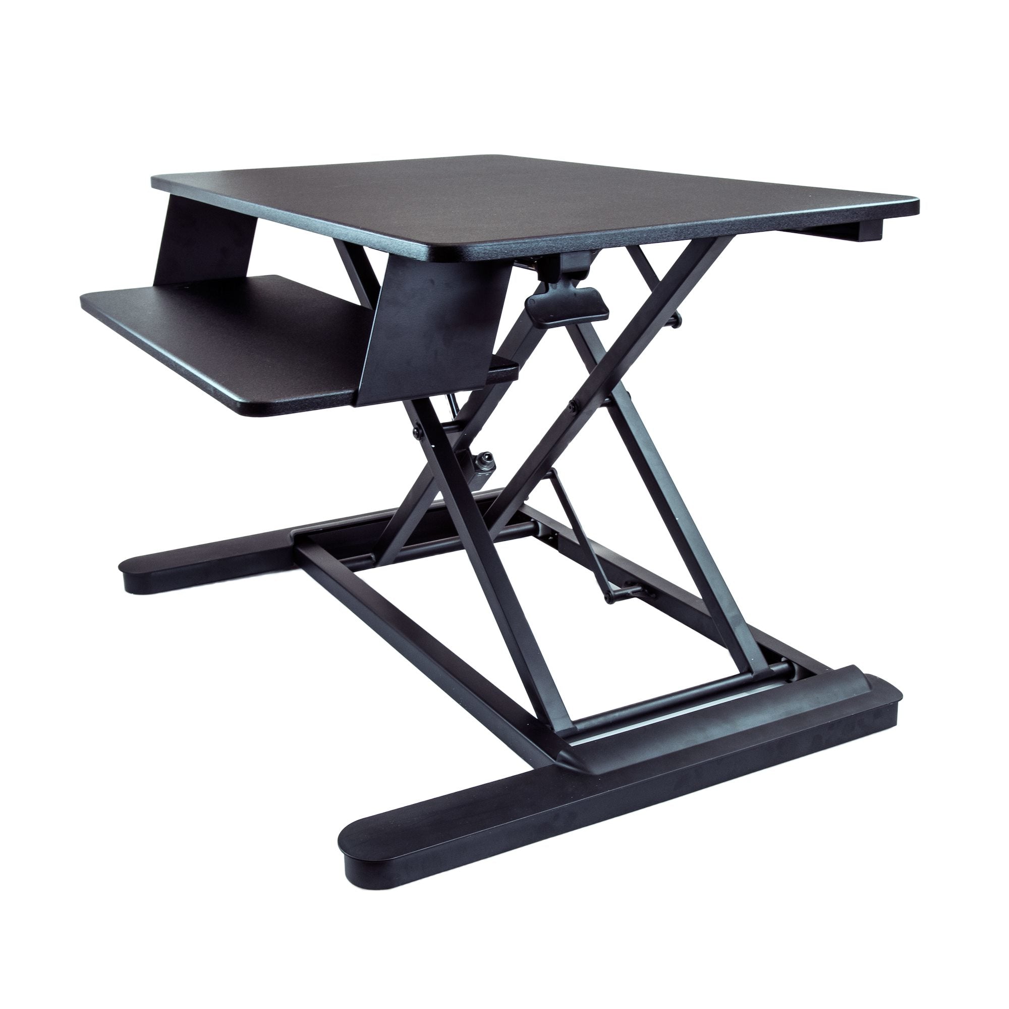 StarTech.com Sit Stand Desk Converter with Keyboard Tray - Large 35Ã¢â‚¬Â x 21" Surface - Height Adjustable Ergonomic Desktop/Tabletop Standing Workstation - Holds 2 Monitors - Pre-Assembled