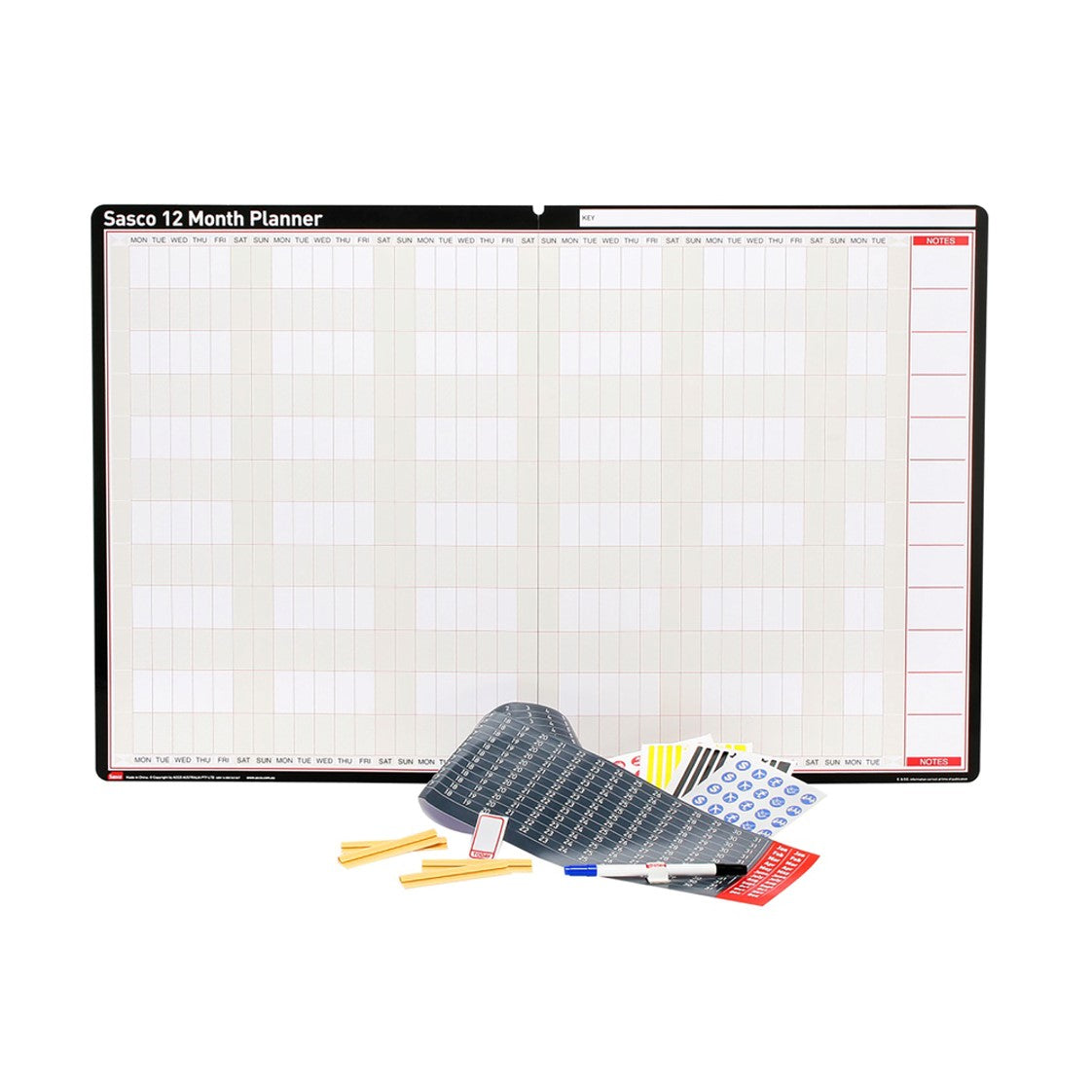 Planner Sasco 910x605mm 12 Month (Each)