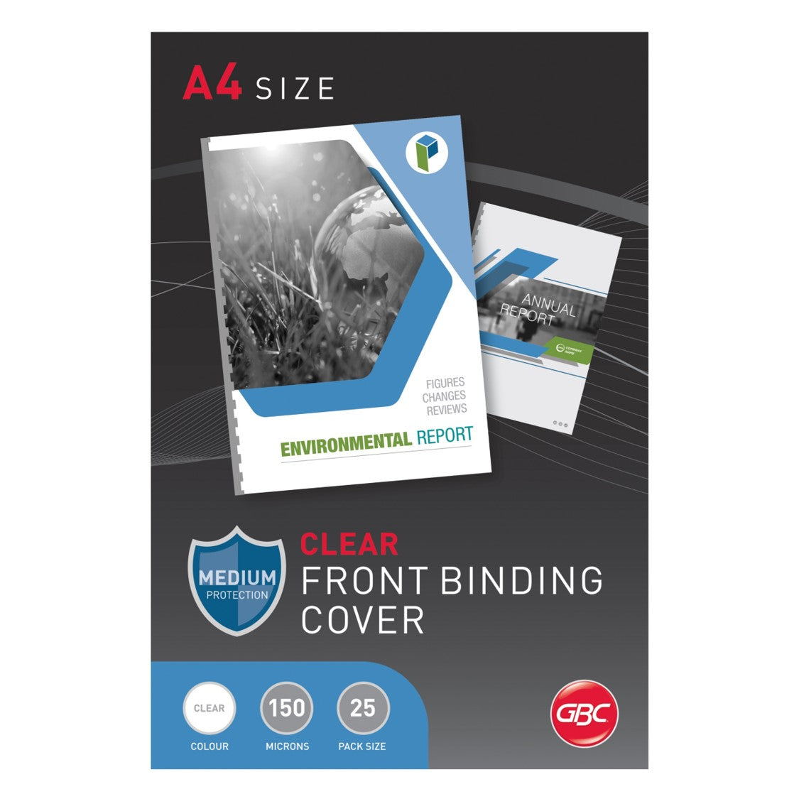 Bic Binding Covers Ibico A4 150 Micron Clear PK25 (Each)