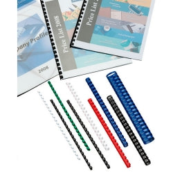 GBC Binding Combs 12mm White PK100 (Each)